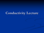 Conductivity Lecture