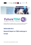 Deliverable D3.1 Research Report on TDM Landscape
