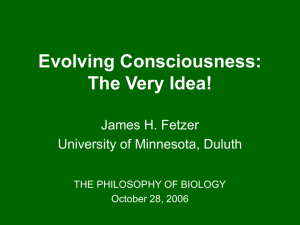 Evolving Consciousness: The Very Idea!
