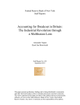 Accounting for Breakout in Britain: The Industrial Revolution through