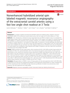 Nonenhanced hybridized arterial spin labeled magnetic resonance