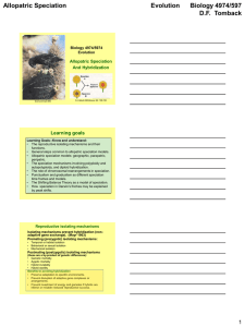 Biology 4974/5974 Evolution