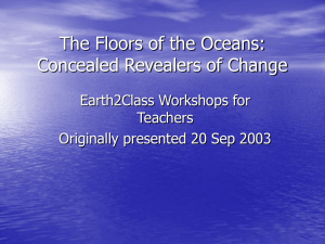 The Floors of the Oceans