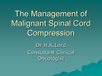 The Management of Spinal Cord Compression