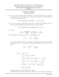 6.041/6.431 Probabilistic Systems Analysis, Recitation 15 Solutions