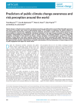 Predictors of public climate change awareness and risk perception