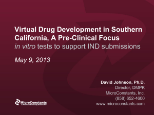 May 9, 2013 Development of a Successful New Drug