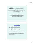 Gibbs Free Energy and chemical equilibrium