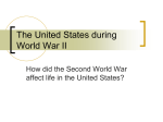 The United States during World War II