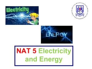 3. NAT 5 Electricity and Energy Questions