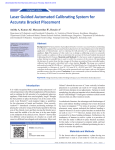 Laser Guided Automated Calibrating System for Accurate Bracket