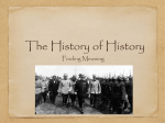 The History of History