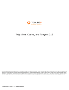 Trig: Sine, Cosine, and Tangent 215