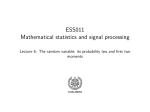 ESS011 Mathematical statistics and signal processing