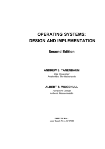 Operating systems--design and implementation