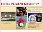Notes * Nuclear Chemistry #1