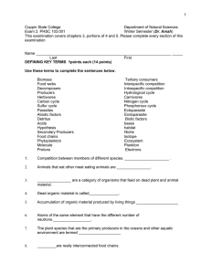 DEFINING KEY TERMS 1points each (14 points)