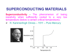 SUPERCONDUCTING MATERIALS