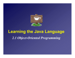Learning the Java Language