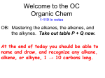 Organic Chem Class #2