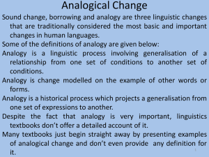 12. Analogical Changes