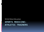 Sports Medicine: Athletic Trainers