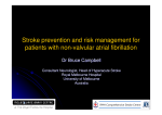 Stroke prevention and risk management for patients with non