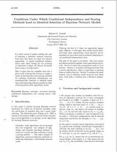 Conditions Under Which Conditional Independence and Scoring