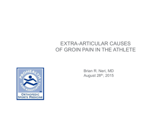 extra-articular causes of groin pain