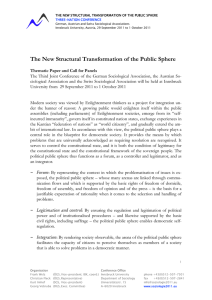 The New Structural Transformation of the Public Sphere