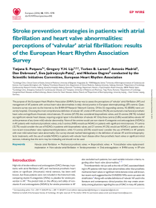 Stroke prevention strategies in patients with atrial fibrillation and