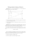 Writing Maths Problems (Week 3)