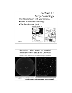 Second Lecture - University of Maryland Astronomy
