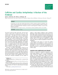 Caffeine and Cardiac Arrhythmias: A Review of the Evidence