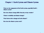 Earth system and Climate Change