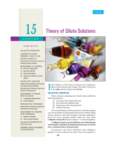 15 Theory of Dilute Solutions