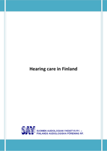 History of hearing care in Finland