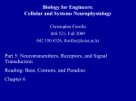 Biology for Engineers: Cellular and Systems Neurophysiology