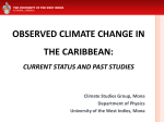 observed climate change in the caribbean