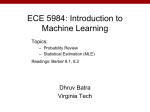 ECE 5984: Introduction to Machine Learning