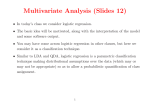 Multivariate Analysis (Slides 12)