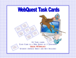 Webquest Task Cards