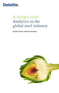 A sharper view: Analytics in the global steel industry