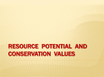 Resource Potential and Conservation Values Conservation Zones