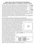 using the acom2 adapter with motorola microcontrollers in