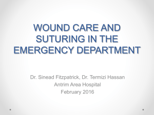 POEMS Woundcare and suturing