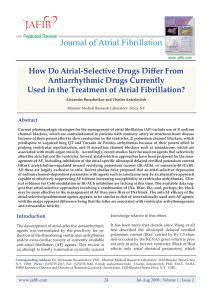 How Do Atrial-Selective Drugs Differ From Antiarrhythmic