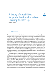 A theory of capabilities for productive transformation: Learning