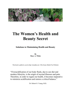 The Women`s Health and Beauty Secret