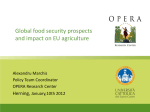 Global food security prospects and impact on EU agriculture (indlæg